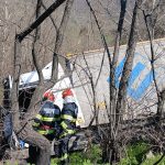Accident pe DN 6 Autotren rasturnat in afara drumului interventie prompta a pompierilor