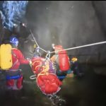 Exercitiu impresionant de salvare in Pestera Topolnita zeci de salvatori au simulat o interventie de urgenta in subteran