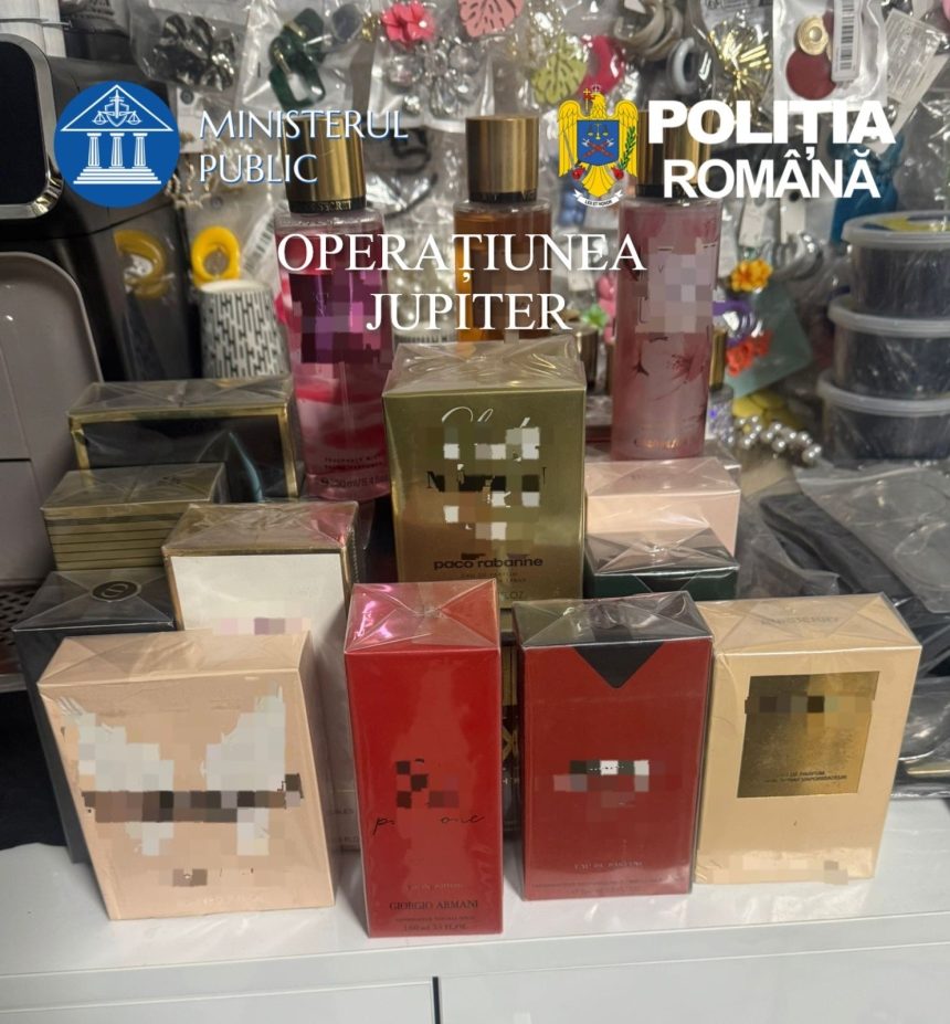 Perchezitie in Mehedinti polististii descopera produse contrafacute in valoare de zeci de mii de lei in cadrul Operatiunii Jupiter