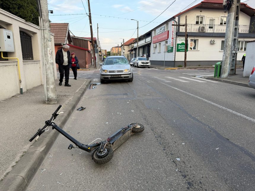 Un copil de 14 ani accidentat de o masina intr o intersectie din oras
