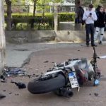 accident grav in severin tanar de 22 de ani in stare critica dupa ce a lovit zidul unei scoli cu motocicleta
