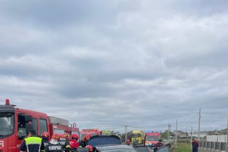 impact devastator pe dn 56 a trafic blocat si victime in urma unei coliziuni grave