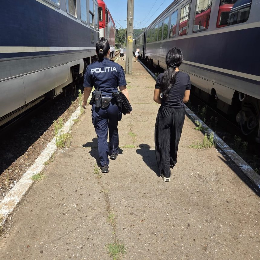 Adolescenta de 17 ani disparuta gasita de politisti intr un tren