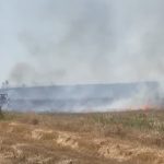 incendiu de vegetatie uscatain magheru pompierii din drobeta turnu severin intervin cu doua autospeciale si un atv