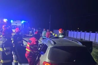 Accident grav pe DN56 A, la Șimian. Un bărbat a murit în impact