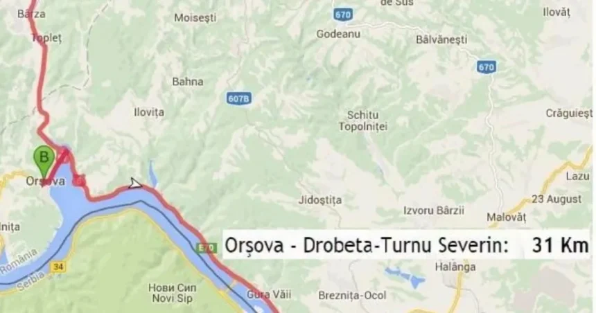 DN 67D, închis între Godeanu și Băile Herculane. Pericol pe versant