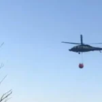 Două elicoptere intervin astăzi pentru stingerea focarelor de la Băile Herculane