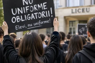Elevii protestează împotriva uniformelor: „De data aceasta, noi alegem”