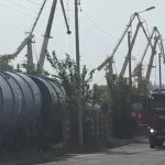 Incendiu la locomotivă în Portul Severin; tren cu benzină în apropiere