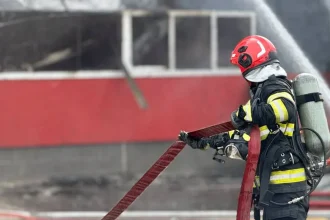 Incendiu noaptea la fabrica de celuloză din Drobeta-Turnu Severin