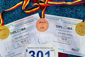 Pompier din Mehedinți, dublu campion balcanic și cu două recorduri naționale