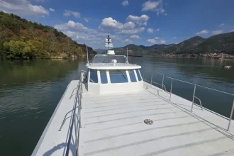 Specialiştii măsoară din nou debitul Dunării la Severin