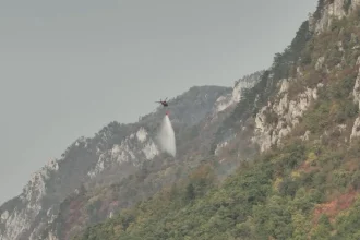 140 de oameni și două Black Hawk luptă cu incendiile din Domogled – Valea Cernei