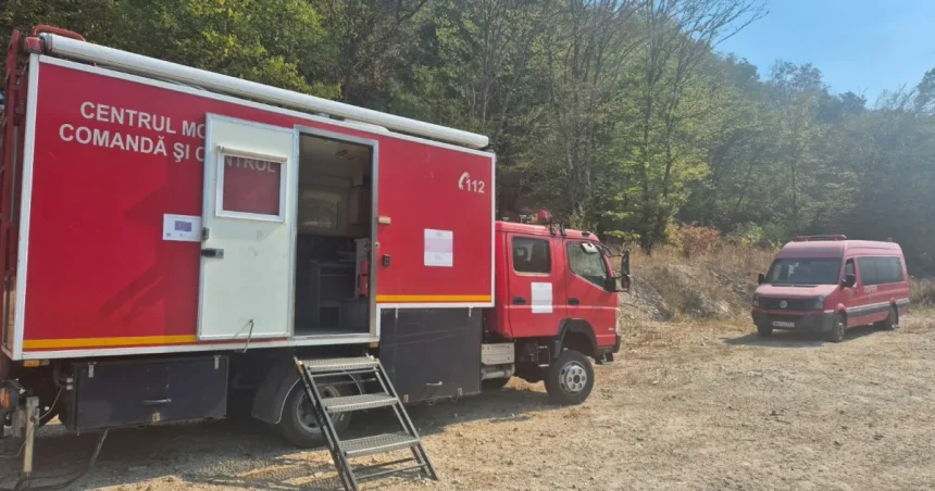 48 de pompieri luptă cu flăcările în Mehedinți. Incendii în zone greu accesibile